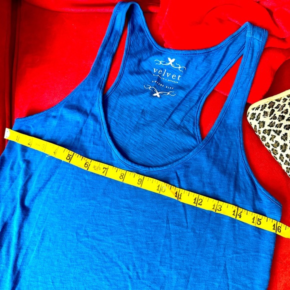 EUC Maxi Racerback Dress - Velvet by Graham - Royal Blue - Size M - Picture 5 of 5